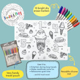 Doodle & Play Reusable Coloring Mats and Pens