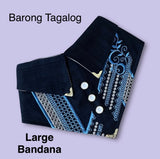 Life is Pawsome Black Barong Dog Bandana