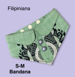 Life is Pawsome Black Barong Dog Bandana