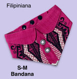 Life is Pawsome Black Barong Dog Bandana