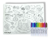 Doodle & Play Reusable Coloring Mats and Pens