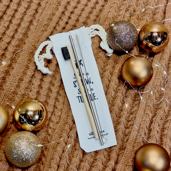 Straw and Toothbrush Set