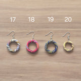 The Good Store Yakan Tribal Cloth Hoop Earrings