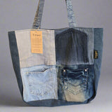 Be Blessed Denim Tote Bag