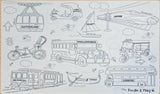 Doodle & Play Reusable Coloring Mats and Pens