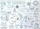 Doodle & Play Reusable Coloring Mats and Pens