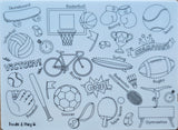 Doodle & Play Reusable Coloring Mats and Pens